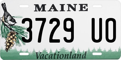 ME license plate 3729UO