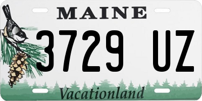 ME license plate 3729UZ