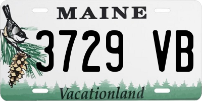 ME license plate 3729VB
