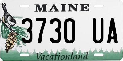 ME license plate 3730UA