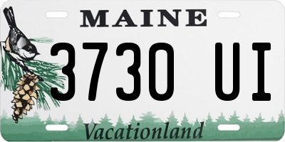 ME license plate 3730UI