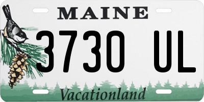 ME license plate 3730UL
