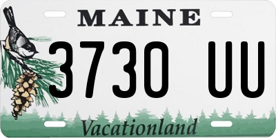 ME license plate 3730UU