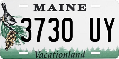 ME license plate 3730UY