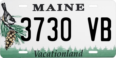 ME license plate 3730VB