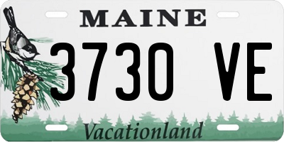 ME license plate 3730VE