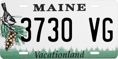 ME license plate 3730VG