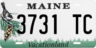 ME license plate 3731TC