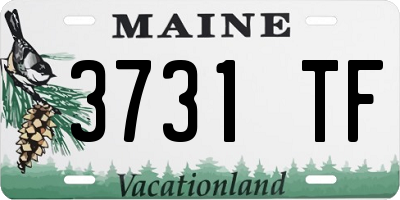 ME license plate 3731TF