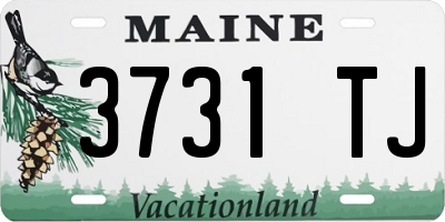 ME license plate 3731TJ