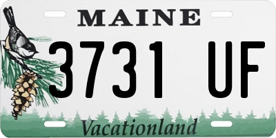 ME license plate 3731UF