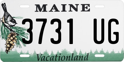 ME license plate 3731UG