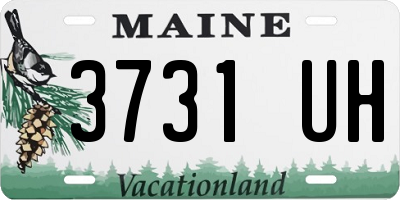 ME license plate 3731UH