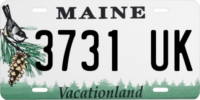 ME license plate 3731UK