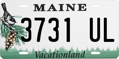 ME license plate 3731UL