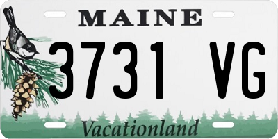 ME license plate 3731VG