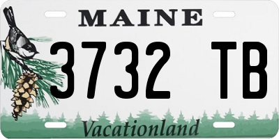 ME license plate 3732TB