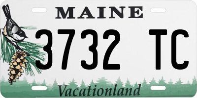 ME license plate 3732TC