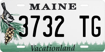 ME license plate 3732TG