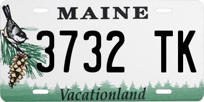 ME license plate 3732TK
