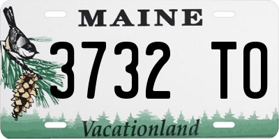 ME license plate 3732TO