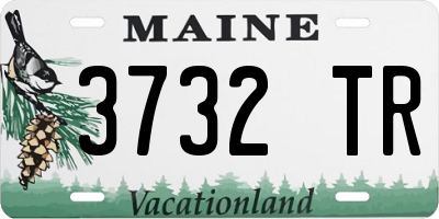 ME license plate 3732TR