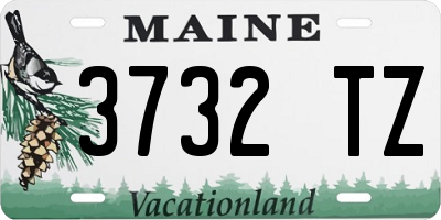 ME license plate 3732TZ