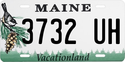 ME license plate 3732UH