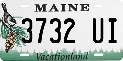 ME license plate 3732UI