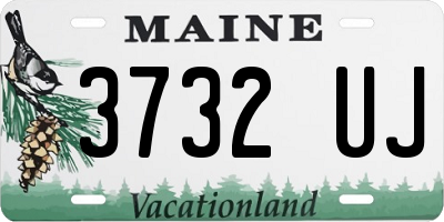 ME license plate 3732UJ