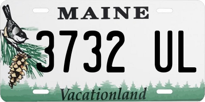 ME license plate 3732UL