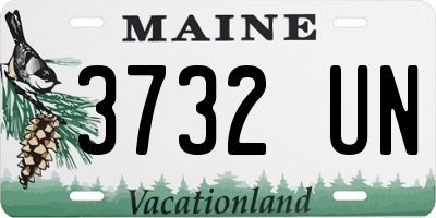 ME license plate 3732UN