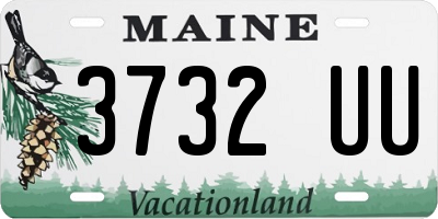 ME license plate 3732UU