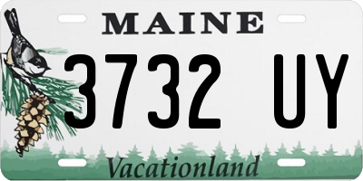 ME license plate 3732UY