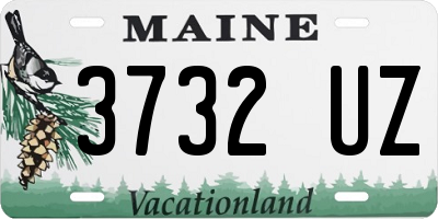 ME license plate 3732UZ