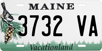 ME license plate 3732VA