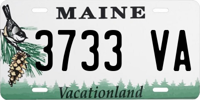 ME license plate 3733VA