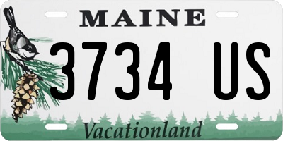 ME license plate 3734US