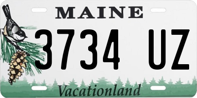 ME license plate 3734UZ