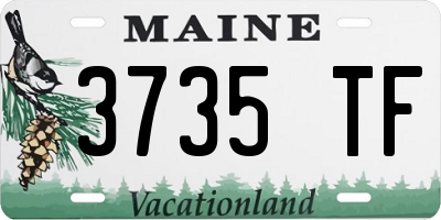ME license plate 3735TF