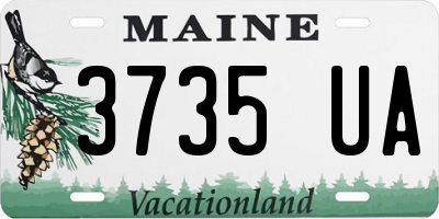ME license plate 3735UA