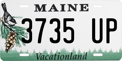 ME license plate 3735UP