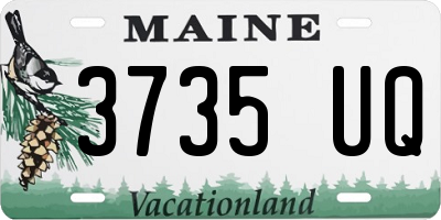 ME license plate 3735UQ