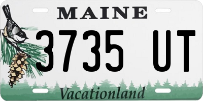 ME license plate 3735UT