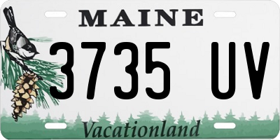 ME license plate 3735UV