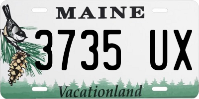 ME license plate 3735UX