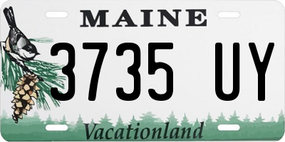 ME license plate 3735UY