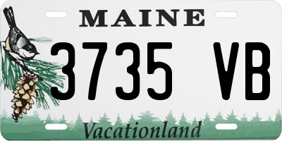 ME license plate 3735VB