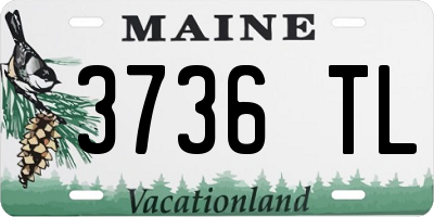 ME license plate 3736TL