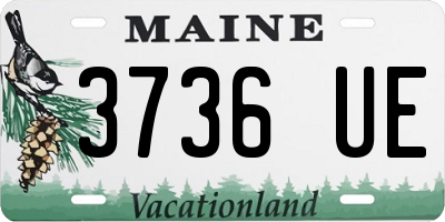 ME license plate 3736UE